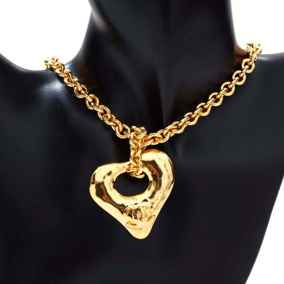CHANEL Gold Logo Necklace - Picture 9 of 9